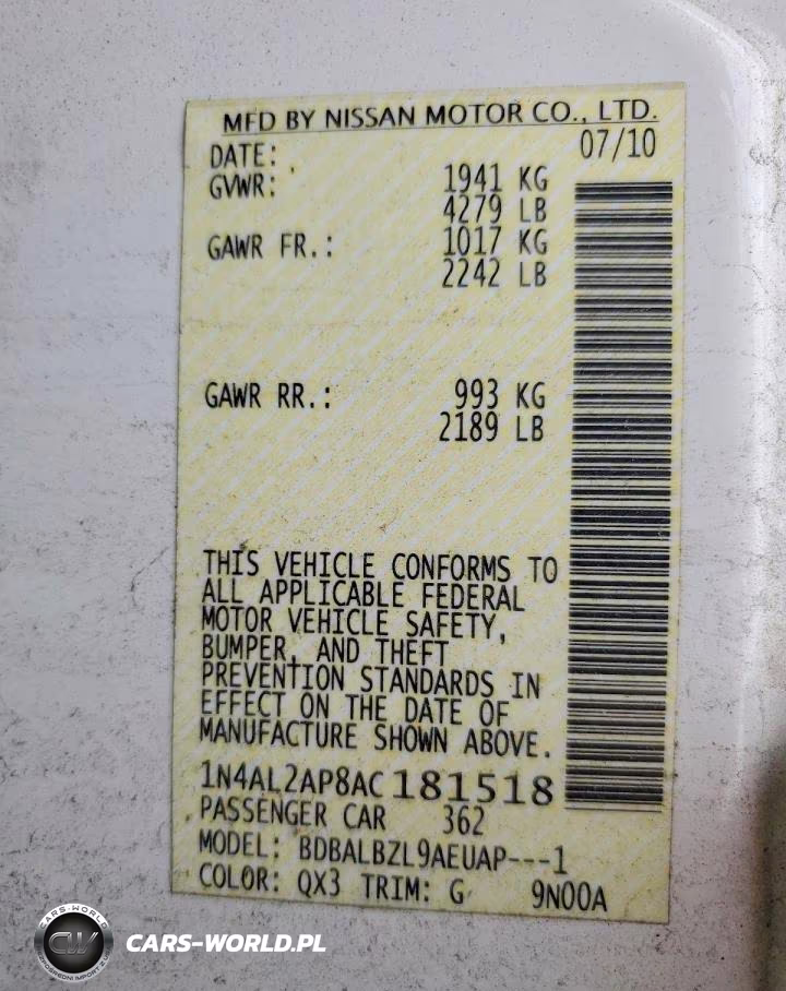 2010 Nissan Altima Base VIN:1N4AL2AP8AC181518 - 12
