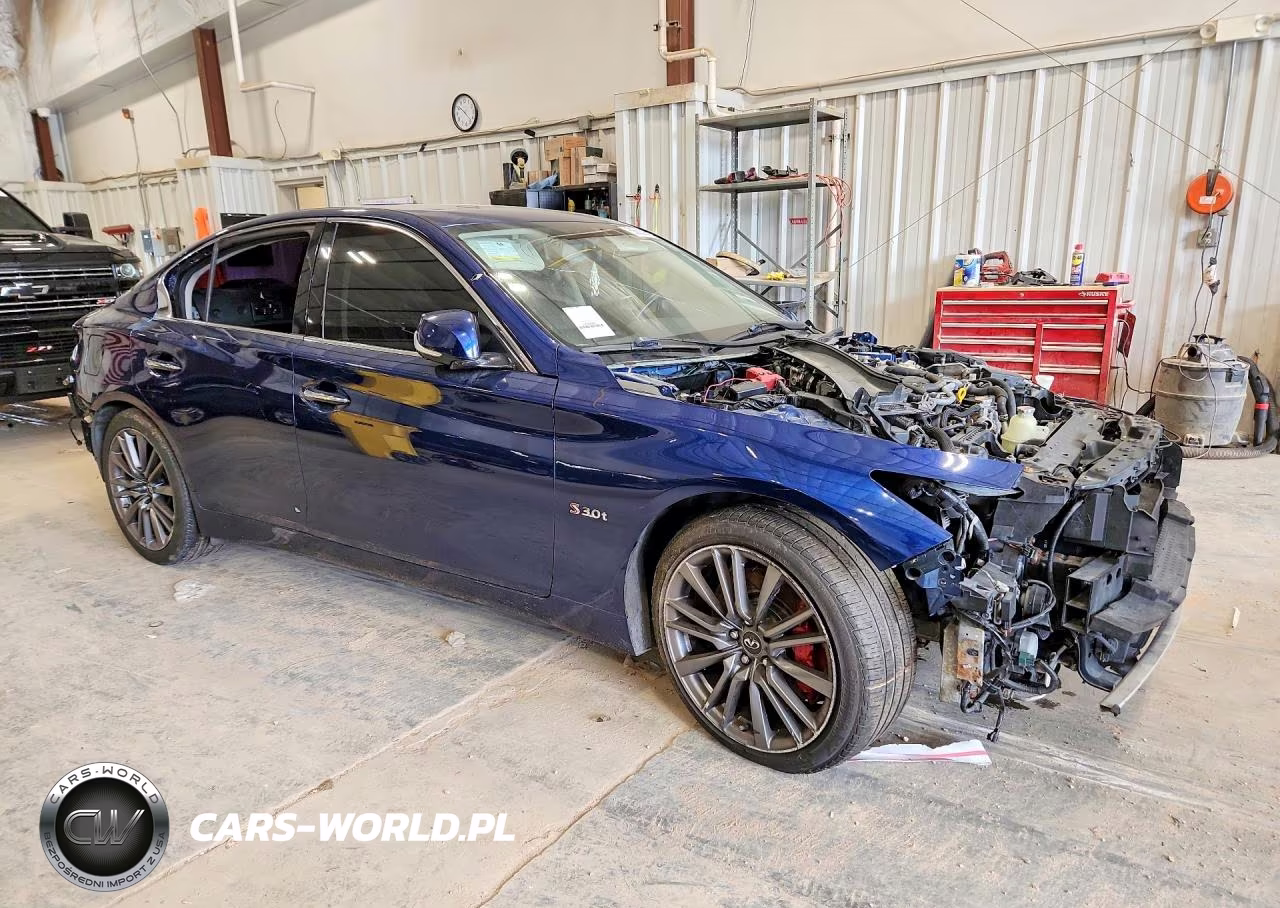 2017 Infiniti Q50 Red Sport 400 VIN:JN1FV7AR2HM871040 - 4