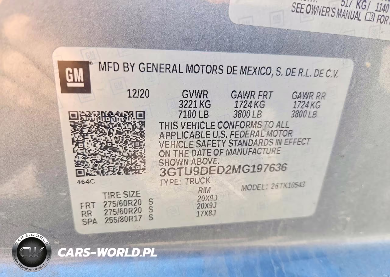 2021 GMC Sierra K1500 Slt VIN:3GTU9DED2MG197636 - 12
