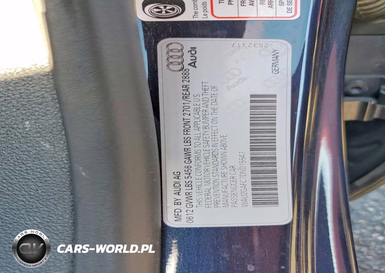 2013 Audi A7 Prestige VIN:WAU2GAFC7DN015547 - 12