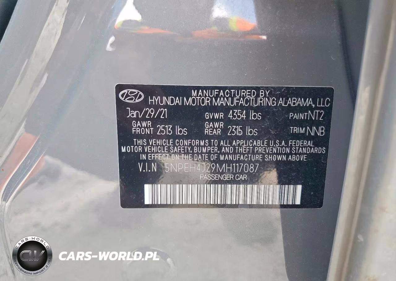 2021 Hyundai Sonata Limited VIN:5NPEH4J29MH117087 - 13