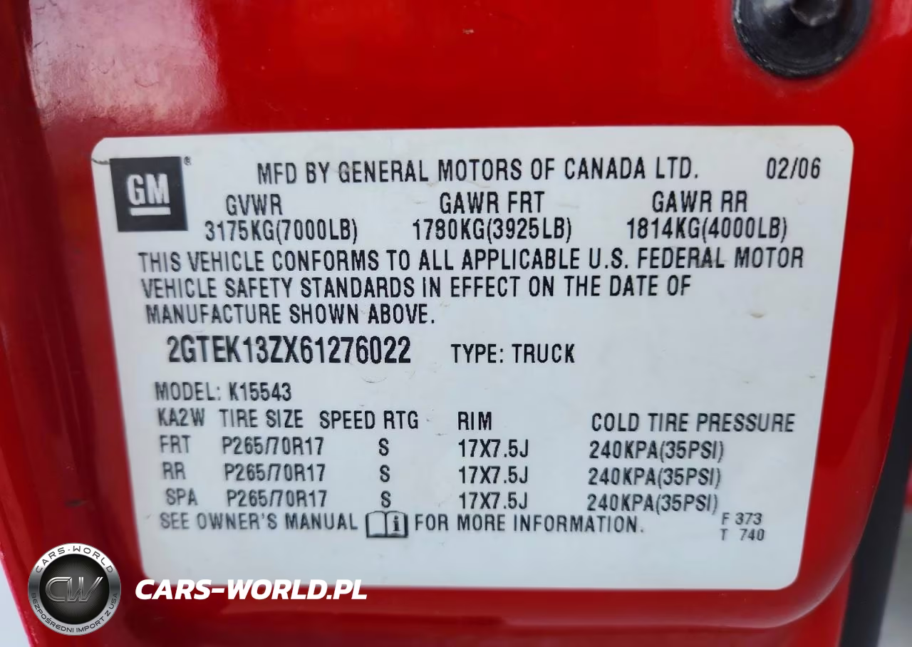 2006 GMC New Sierra K1500 VIN:2GTEK13ZX61276022 - 12