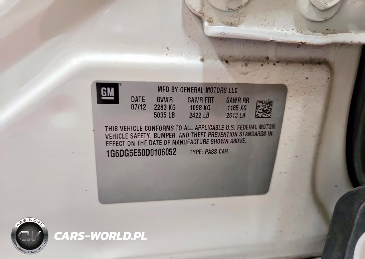 2013 Cadillac Cts Luxury Collection VIN:1G6DG5E50D0106052 - 12