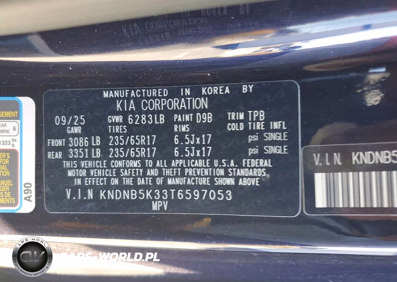2026 Kia Carnival Lxs VIN:KNDNB5K33T6597053 - 12