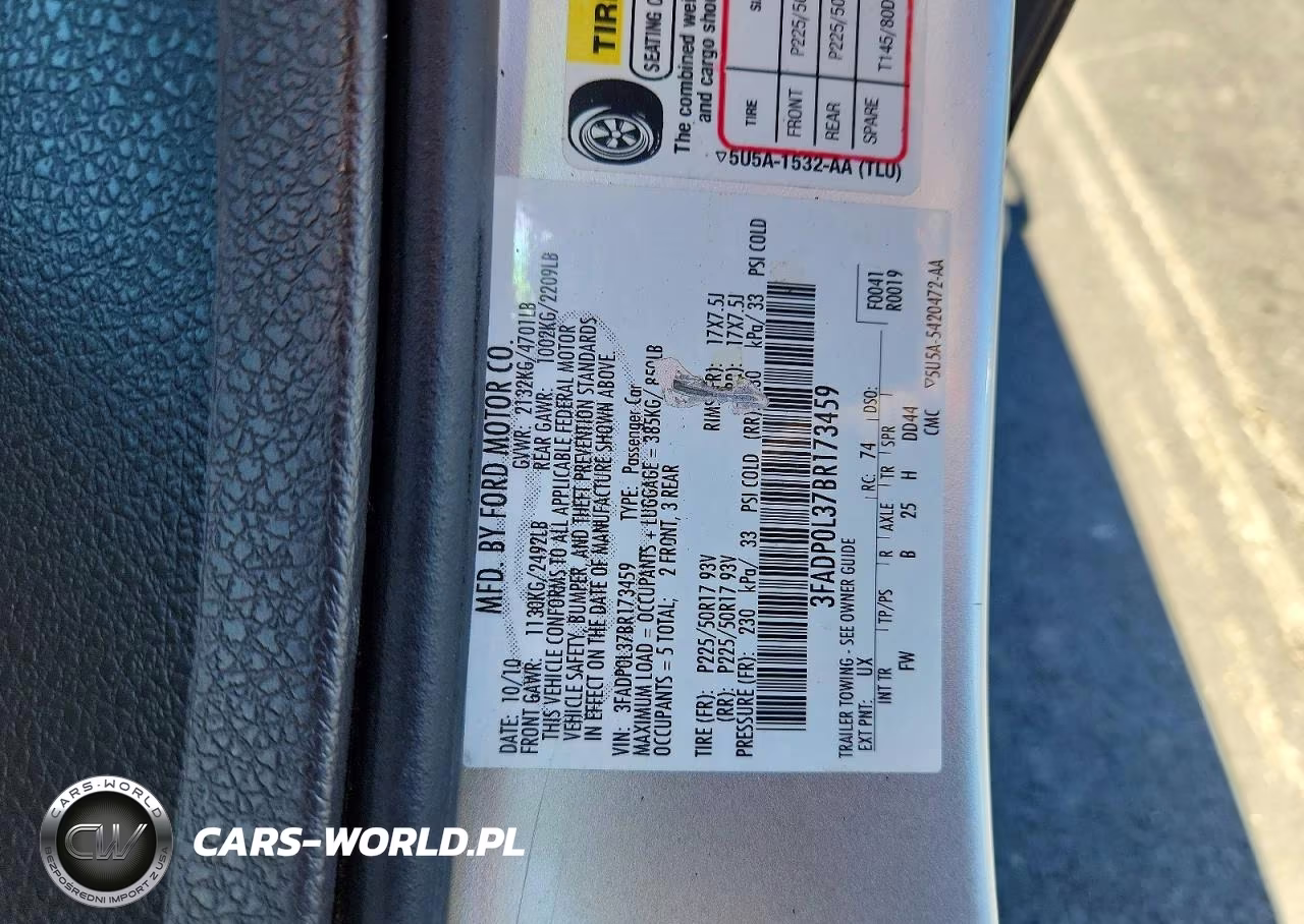2011 Ford Fusion Hybrid VIN:3FADP0L37BR173459 - 13