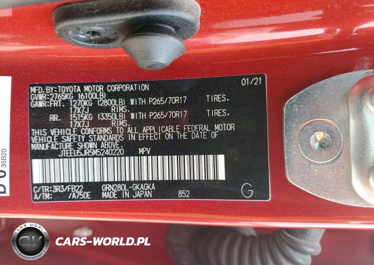 2021 Toyota 4Runner Sr5 VIN:JTEEU5JR5M5240220 - 14