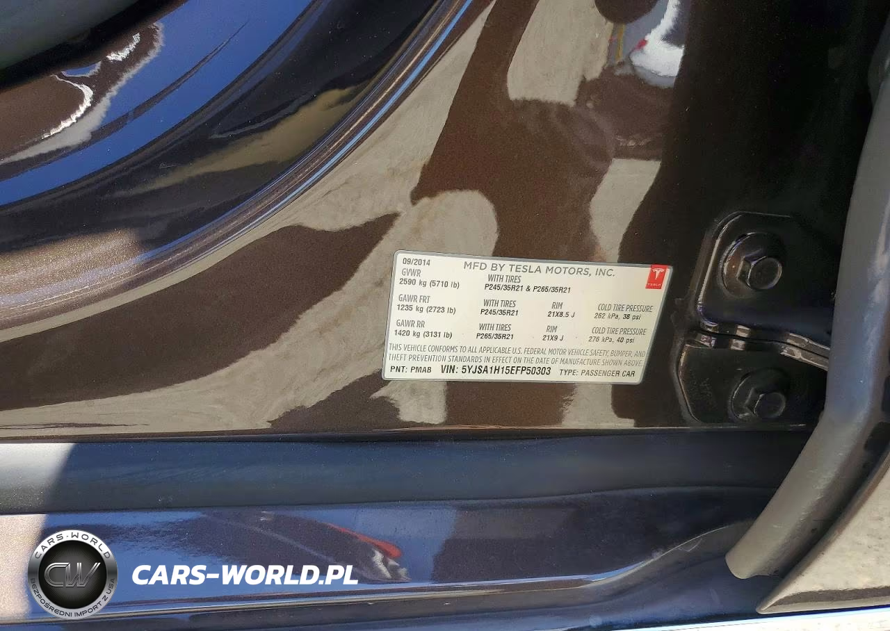 2014 Tesla Model S VIN:5YJSA1H15EFP50303 - 12