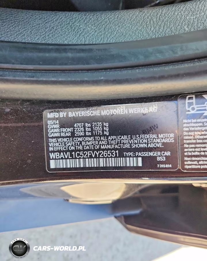 2015 BMW X1 xDrive28I VIN:WBAVL1C52FVY26531 - 13