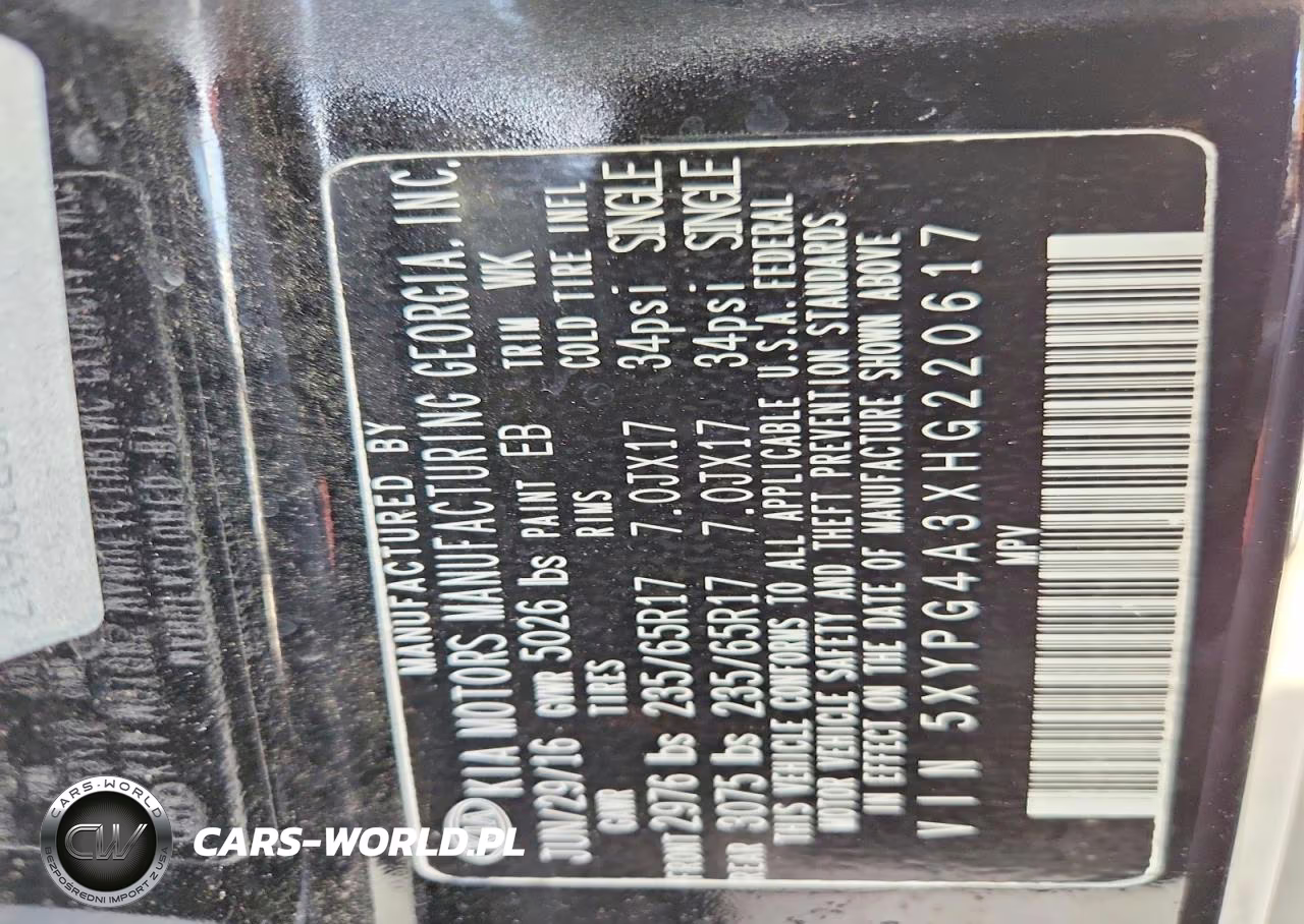 2017 Kia Sorento Lx VIN:5XYPG4A3XHG220617 - 13