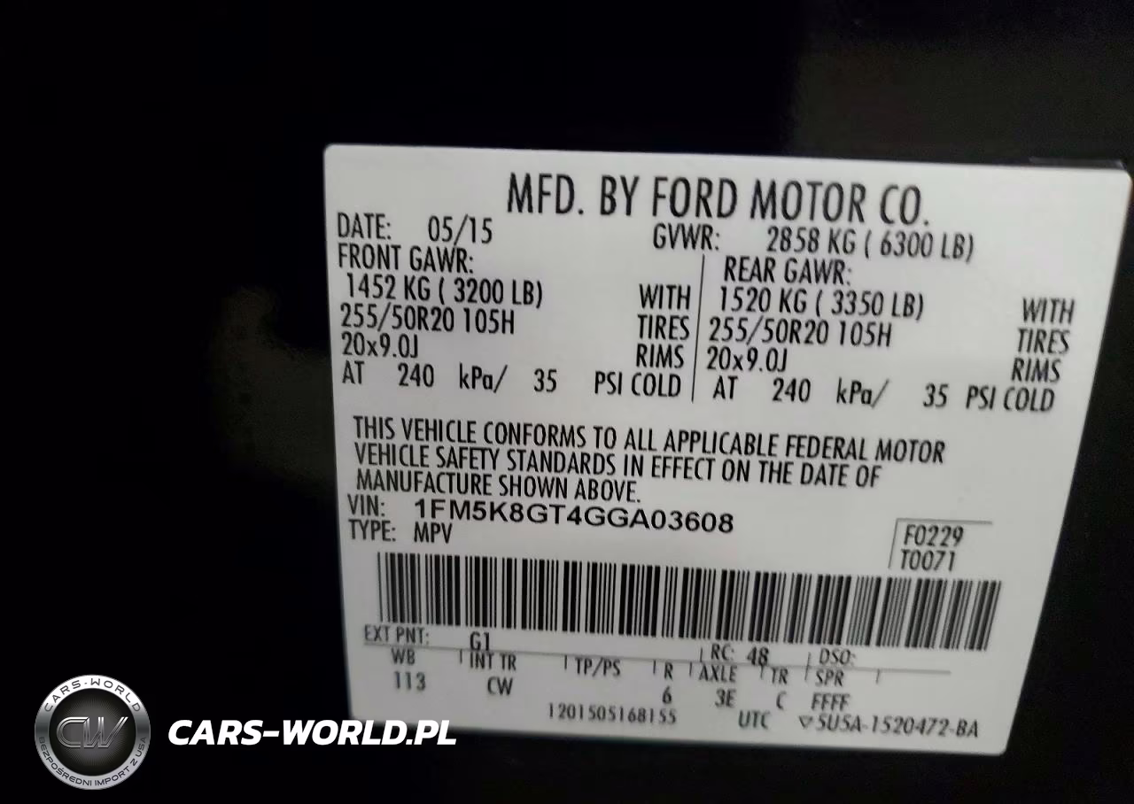 2016 Ford Explorer Sport VIN:1FM5K8GT4GGA03608 - 13
