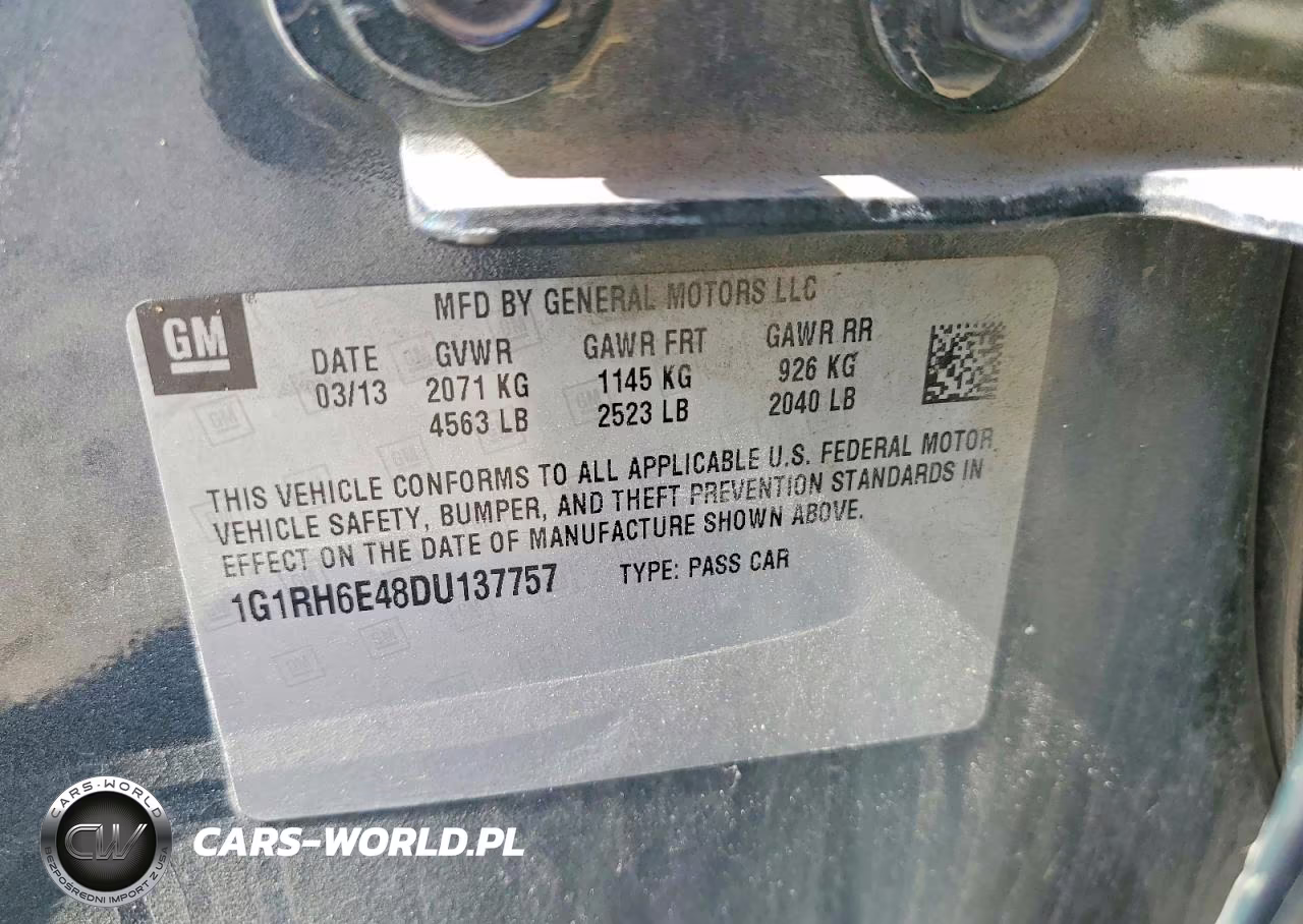 2013 Chevrolet Volt VIN:1G1RH6E48DU137757 - 12