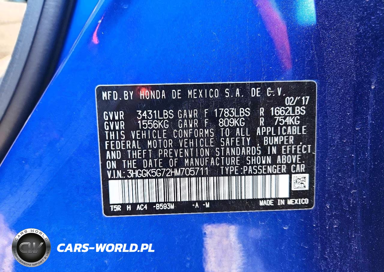 2017 Honda Fit Ex VIN:3HGGK5G72HM705711 - 12