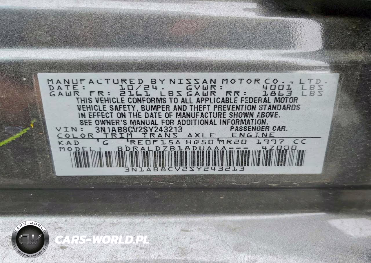2025 Nissan Sentra Sv VIN:3N1AB8CV2SY243213 - 12