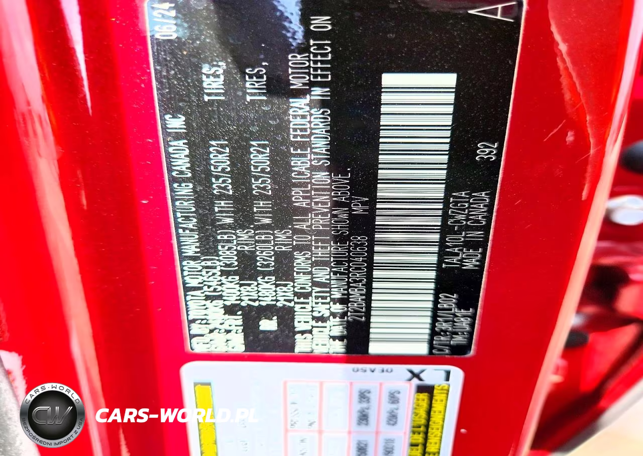 2024 Lexus Rx 350 Premium+ VIN:2T2BAMBA3RC040638 - 12