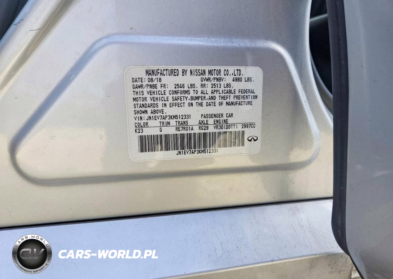 2019 Infiniti Q50 3.0T Luxe VIN:JN1EV7AP3KM512331 - 12