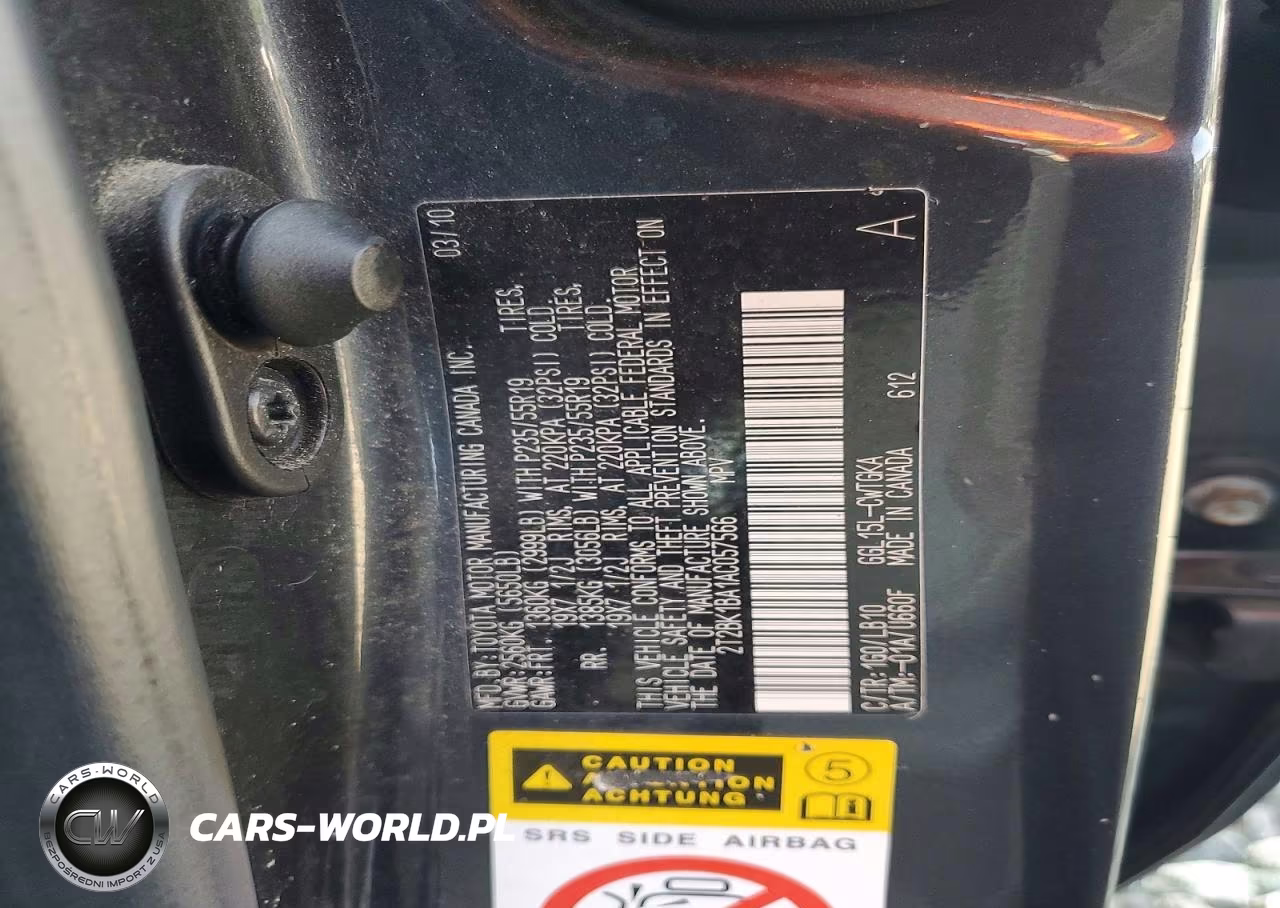 2010 Lexus Rx 350 VIN:2T2BK1BA1AC057566 - 13