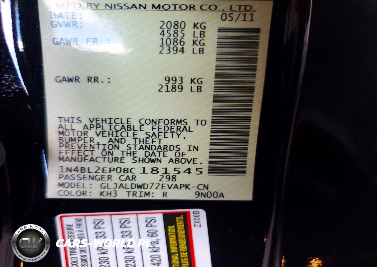 2011 Nissan Altima 3.5 Sr VIN:1N4BL2EP0BC181545 - 13