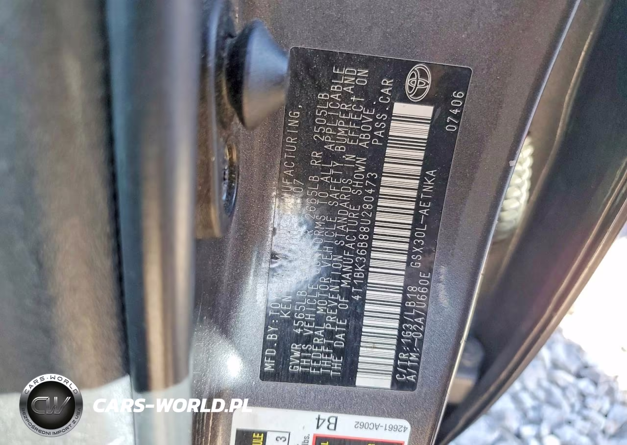 2008 Toyota Avalon Touring VIN:4T1BK36B88U280473 - 12