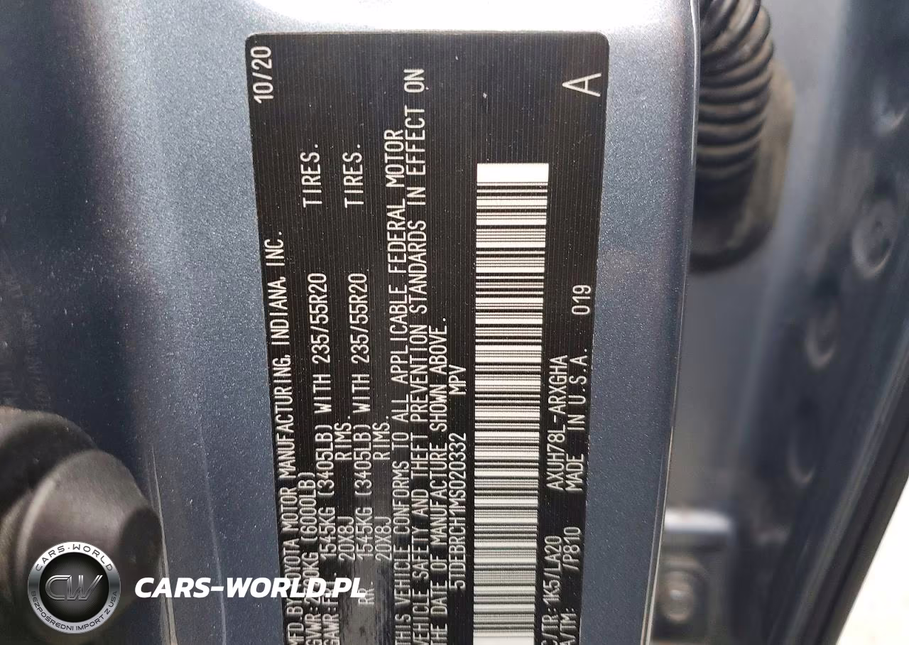 2021 Toyota Highlander Hybrid Platinum VIN:5TDEBRCH1MS020332 - 13