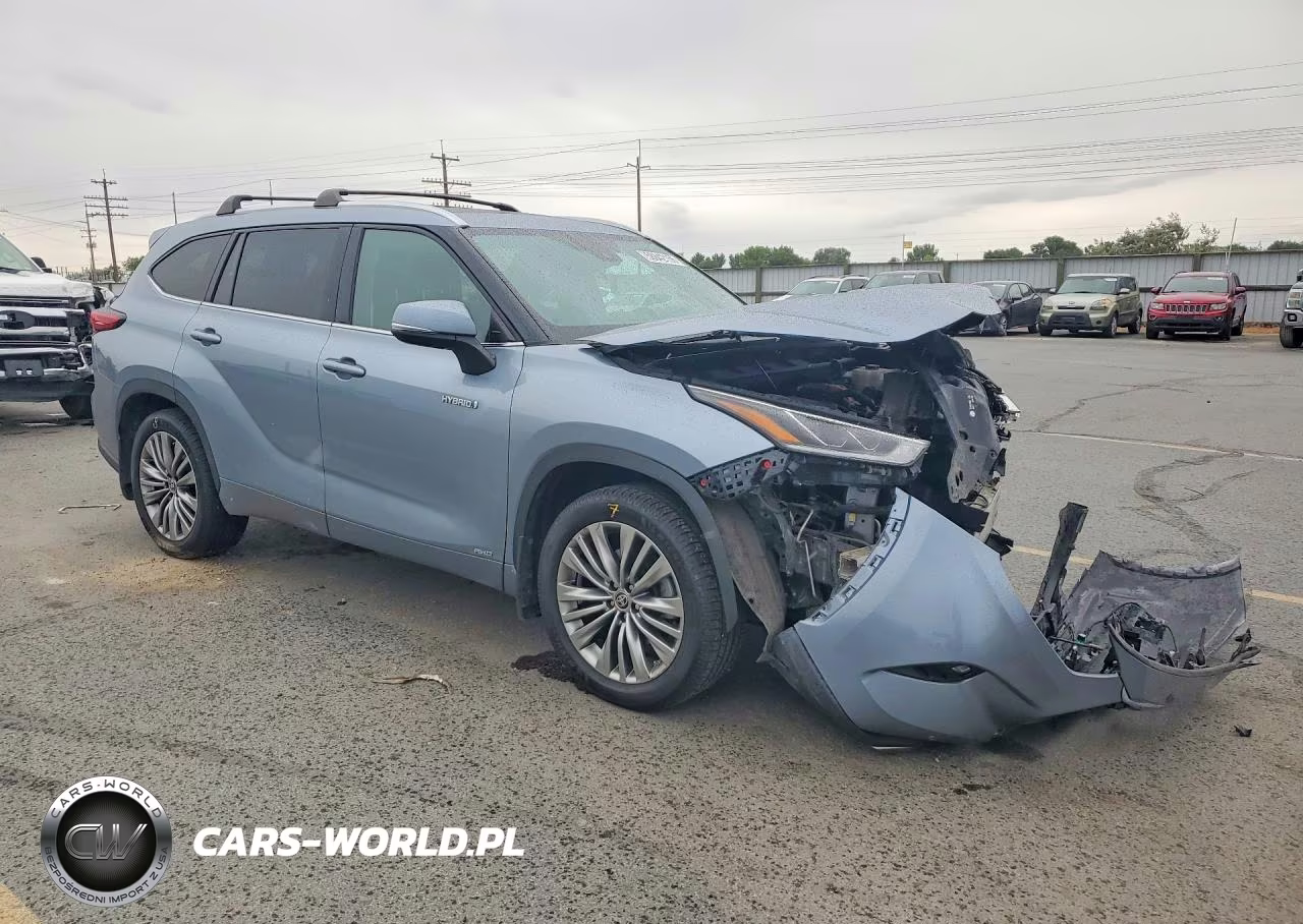 2021 Toyota Highlander Hybrid Platinum VIN:5TDEBRCH1MS020332 - 4