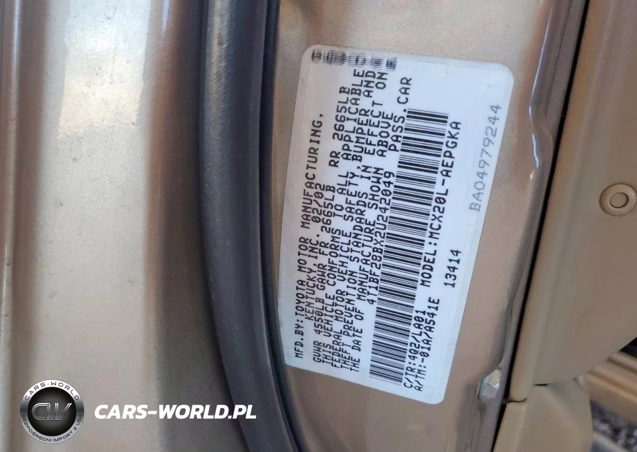 2002 Toyota Avalon Xls VIN:4T1BF28BX2U242049 - 12