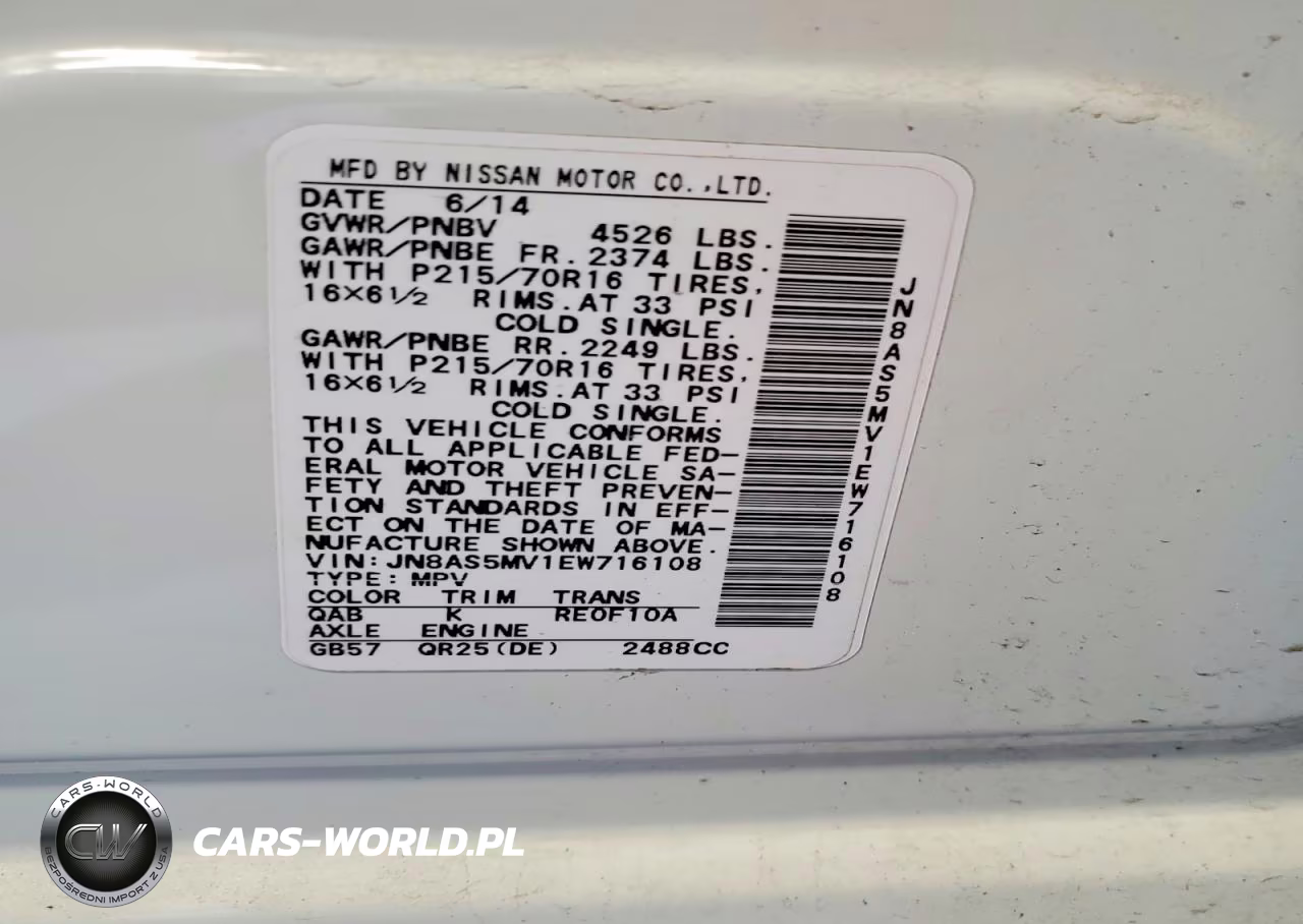 2014 Nissan Rogue Select S VIN:JN8AS5MV1EW716108 - 13