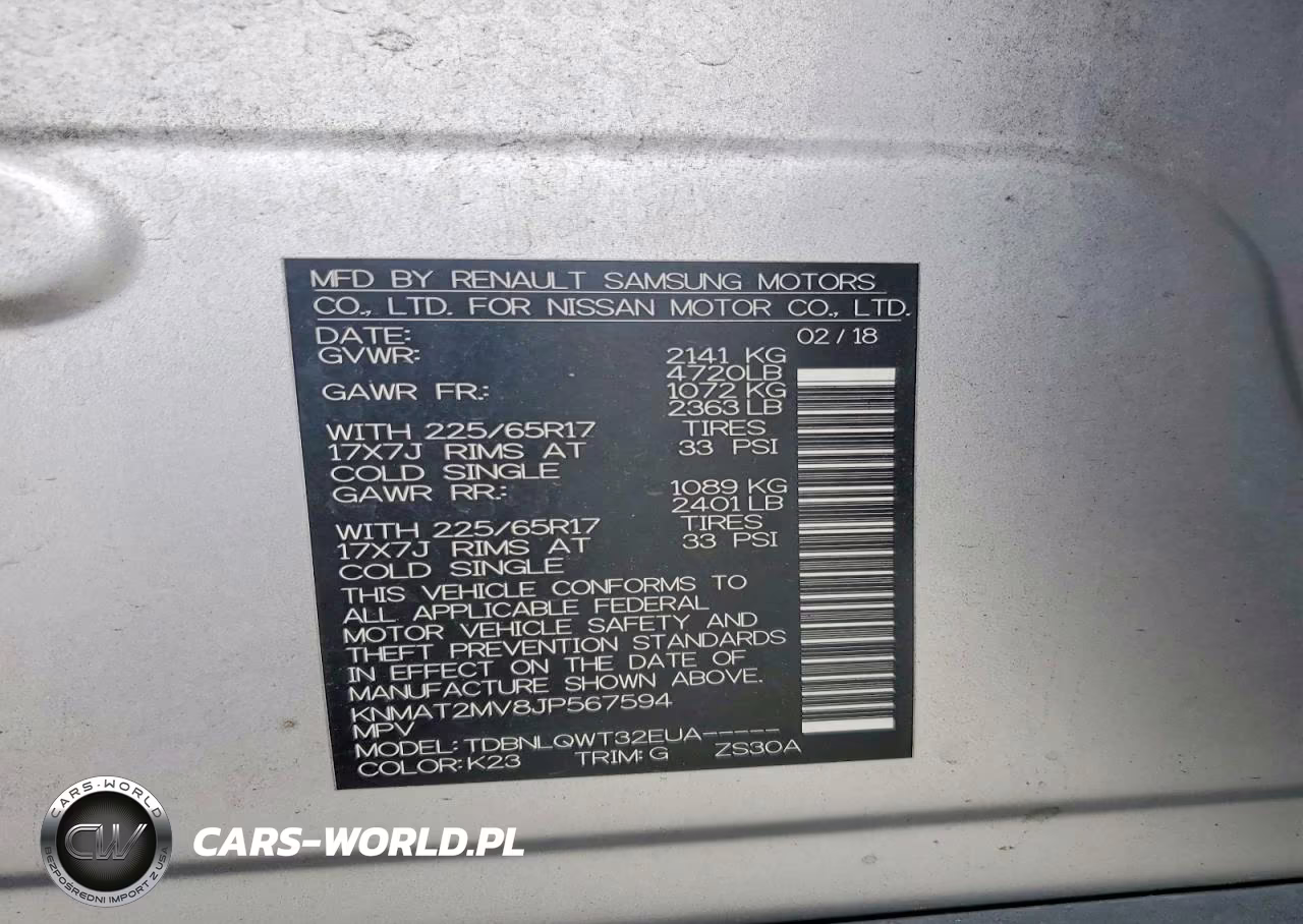 2018 Nissan Rogue Sv VIN:KNMAT2MV8JP567594 - 13