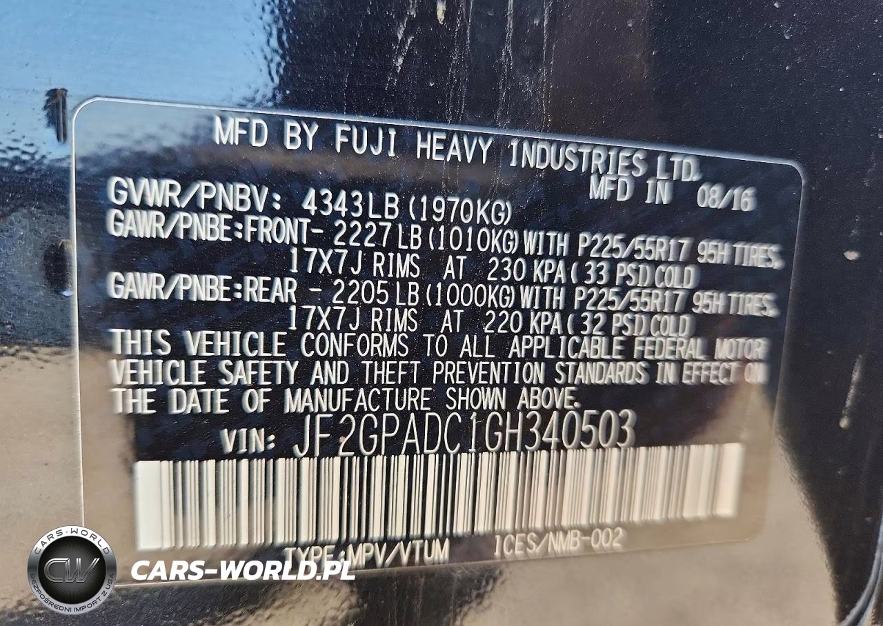 2016 Suba Crosstrek VIN:JF2GPADC1GH340503 - 14