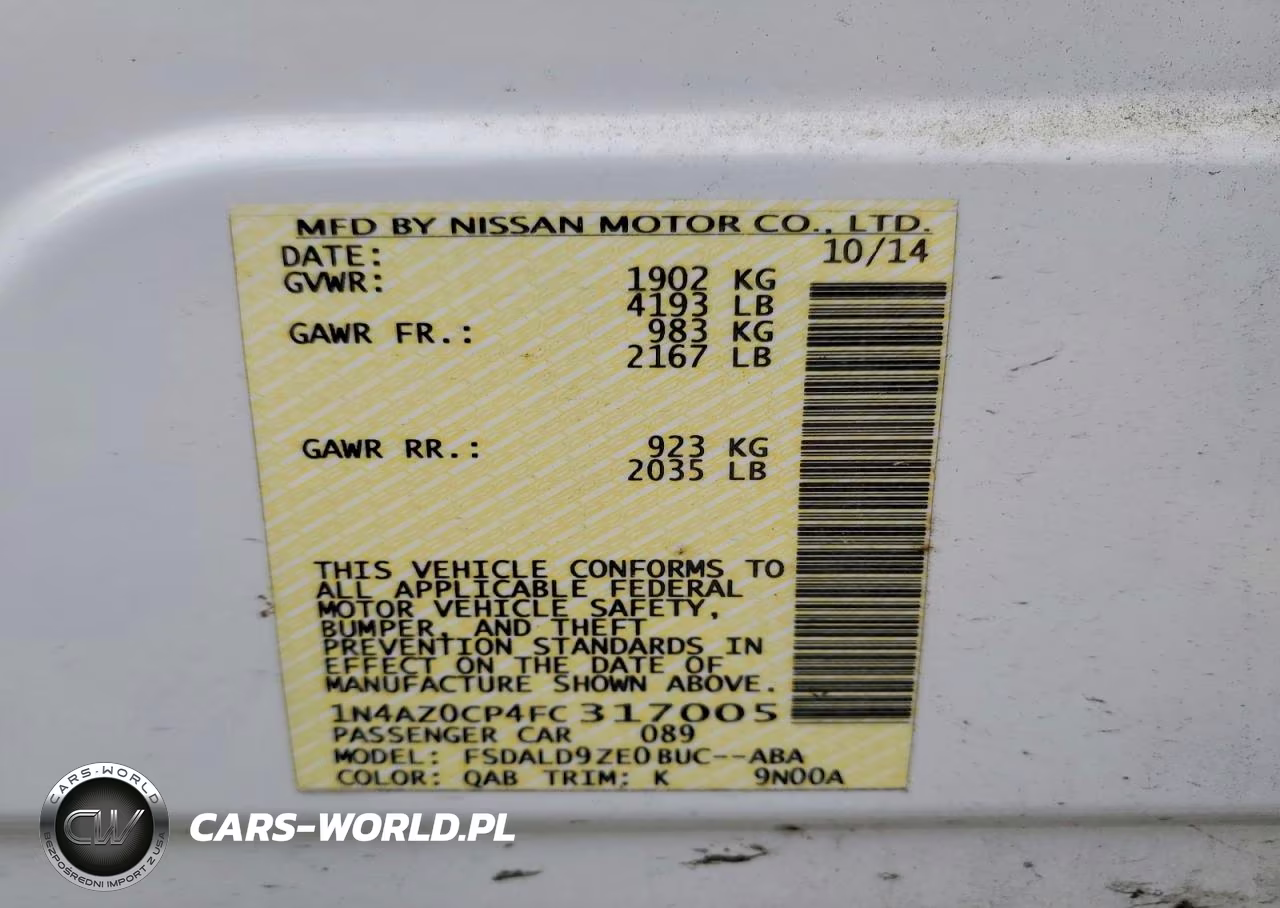 2015 Nissan Leaf S VIN:1N4AZ0CP4FC317005 - 12