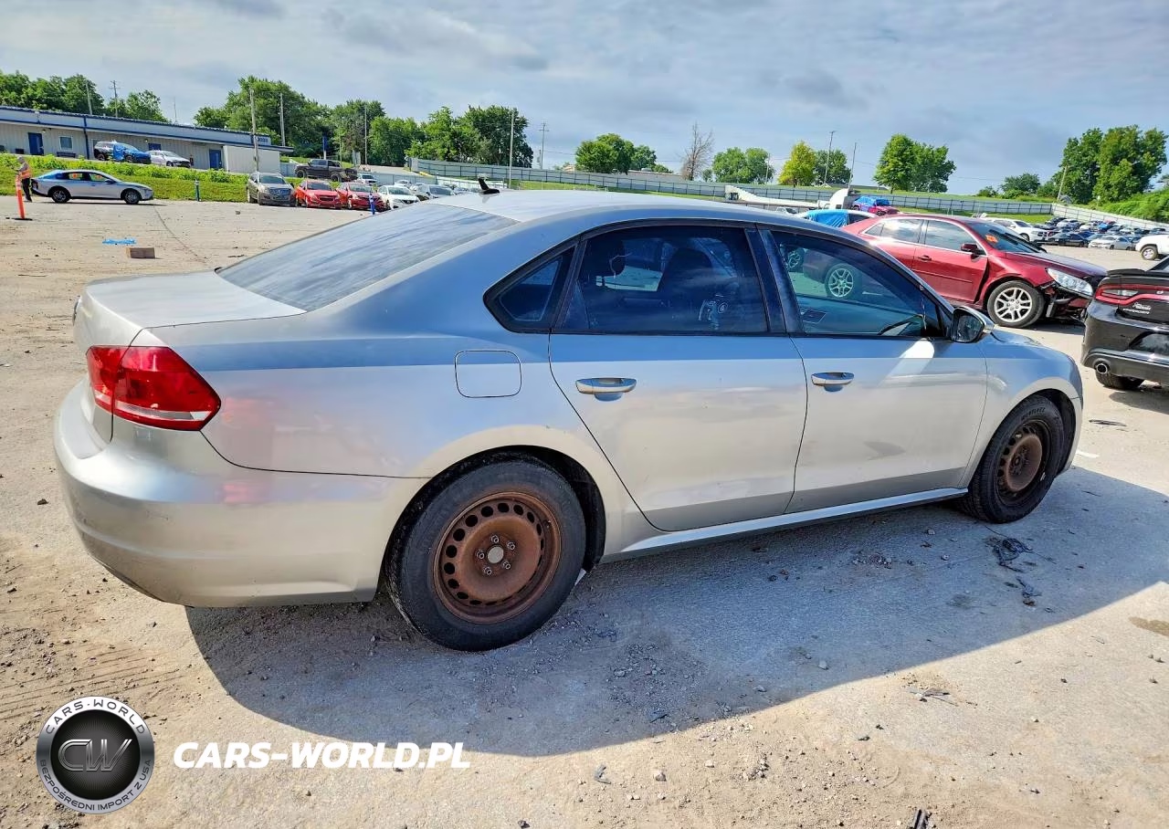 2012 Volkswagen Passat S VIN:1VWAP7A39CC065009 - 3