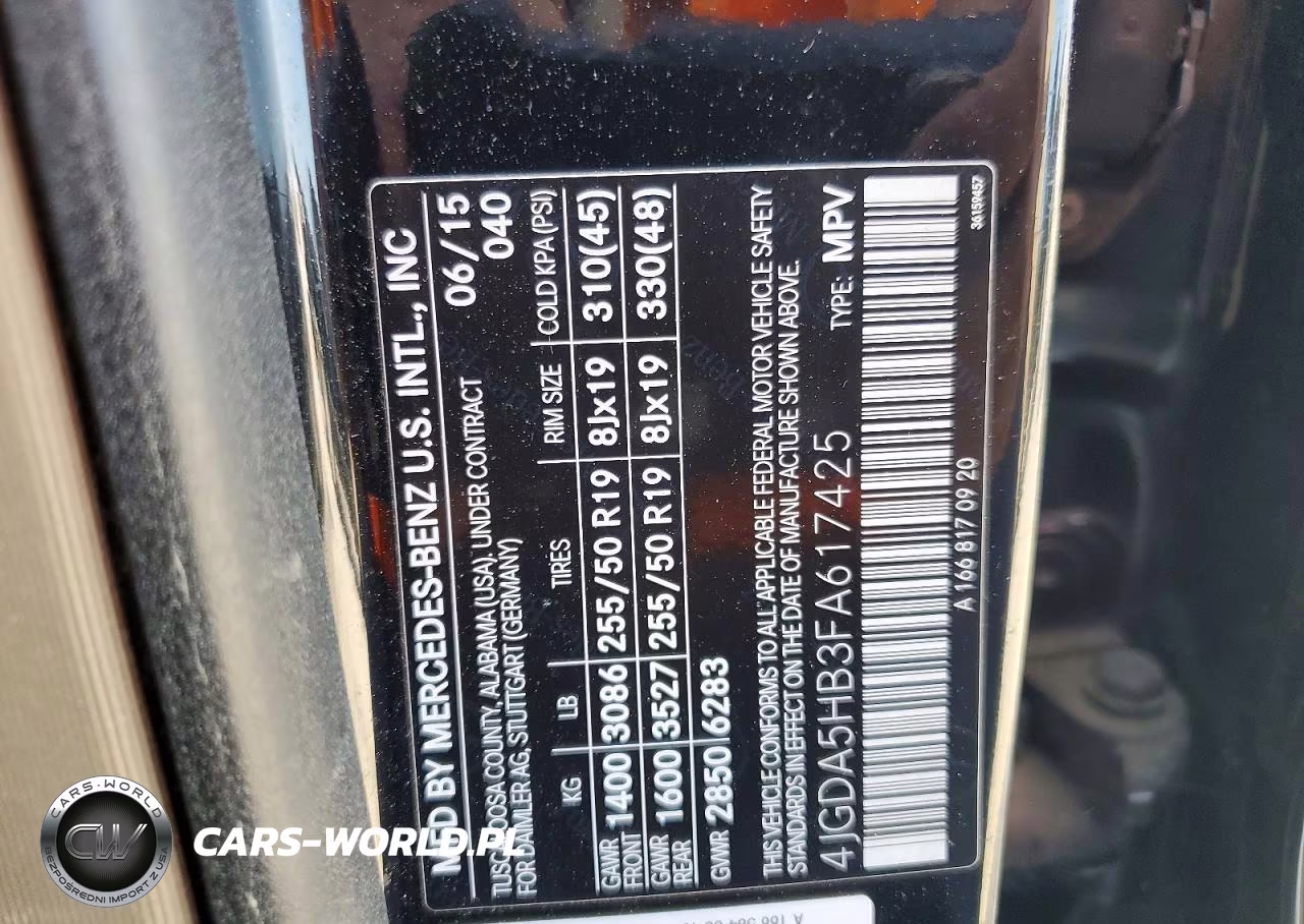 2015 Mercedes-Benz Ml 350 4Matic VIN:4JGDA5HB3FA617425 - 13
