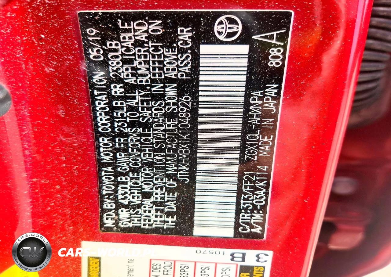 2019 Toyota C-Hr Xle VIN:JTNKHMBX1K1048926 - 13