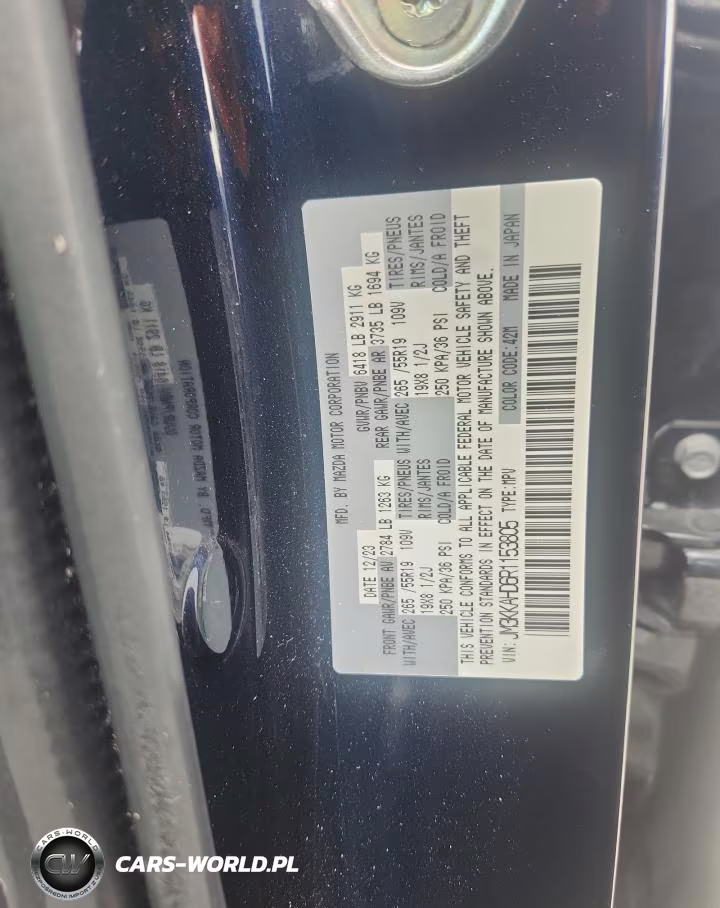 2024 Mazda Cx-90 Select VIN:JM3KKAHD6R1153805 - 13
