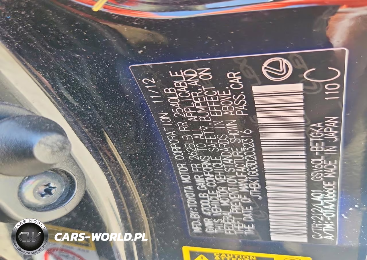 2013 Lexus Es 350 VIN:JTHBK1GG3D2032316 - 12