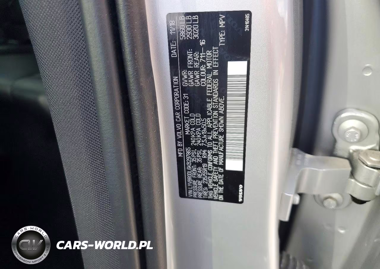 2019 Volvo Xc60 T8 Inscription VIN:LYVBR0DL6KB297865 - 13