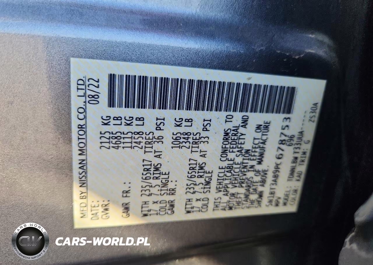 2023 Nissan Rogue S VIN:5N1BT3AB9PC678753 - 13
