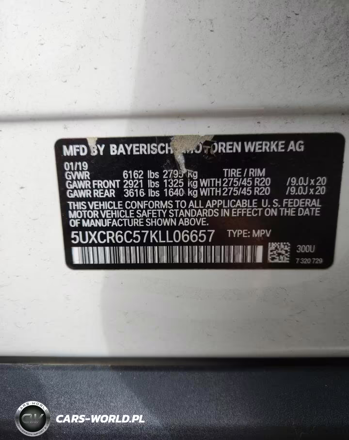 2019 BMW X5 xDrive40I VIN:5UXCR6C57KLL06657 - 13