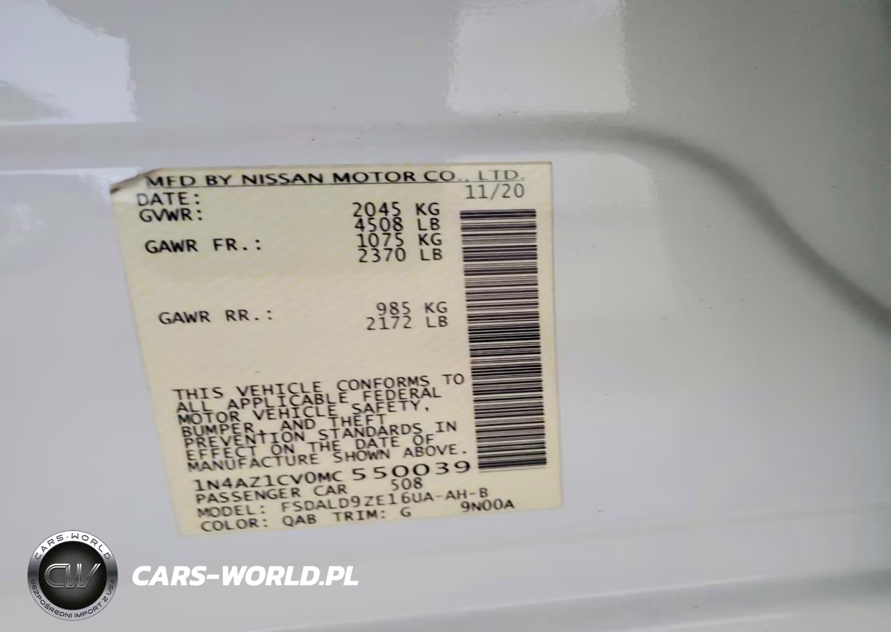 2021 Nissan Leaf Sv VIN:1N4AZ1CV0MC550039 - 13