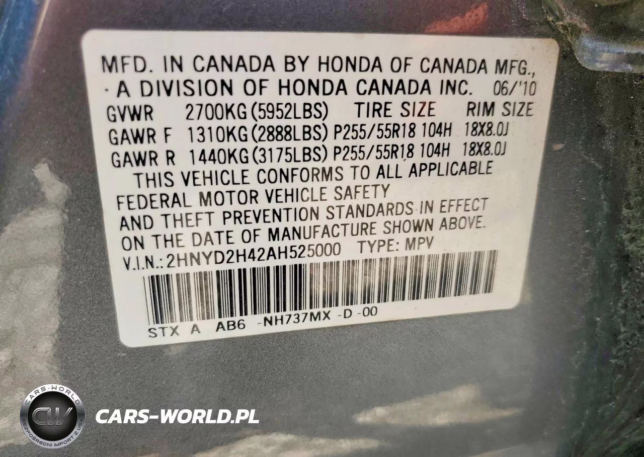 2010 Acura Mdx Technology VIN:2HNYD2H42AH525000 - 13