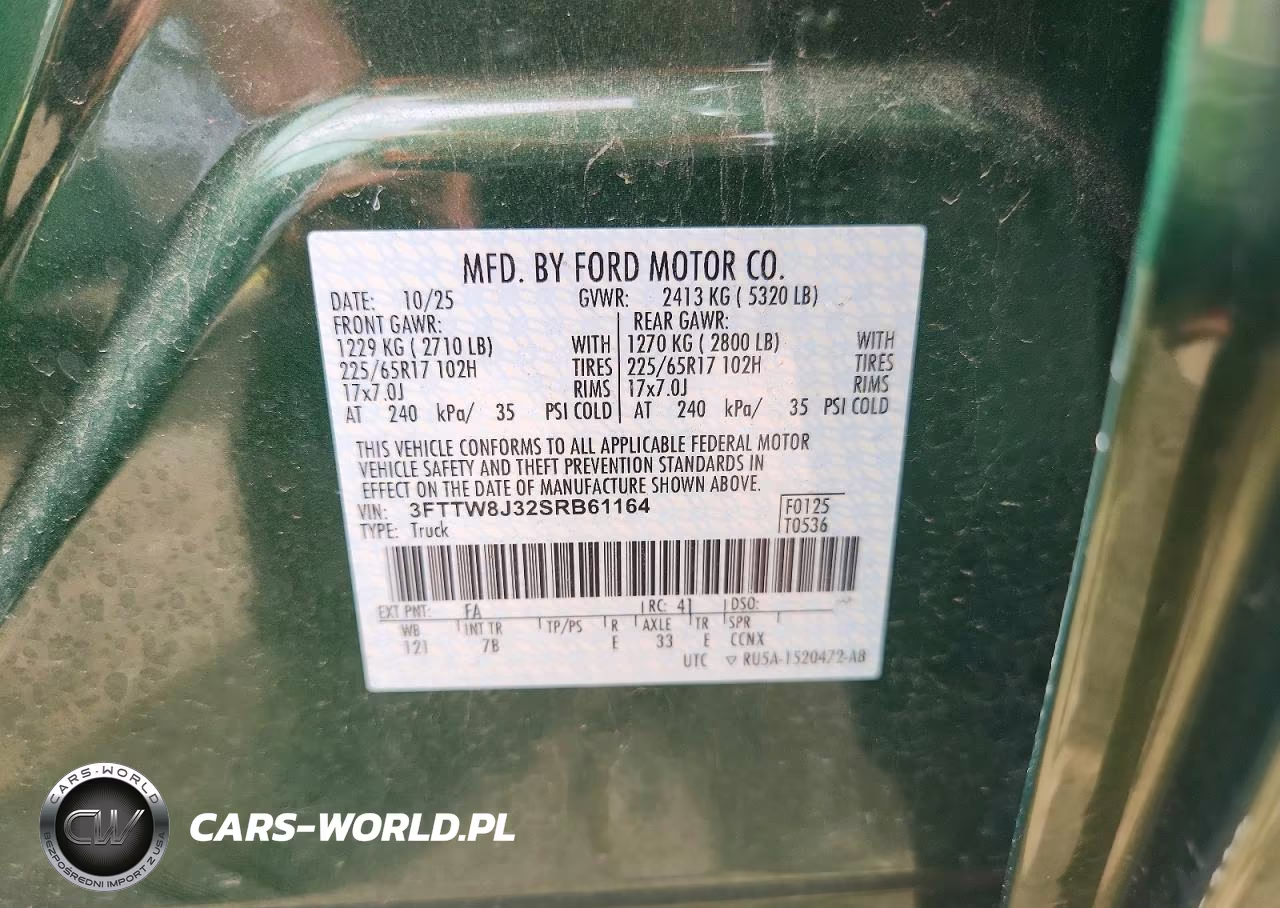 2025 Ford Maverick Xlt VIN:3FTTW8J32SRB61164 - 12