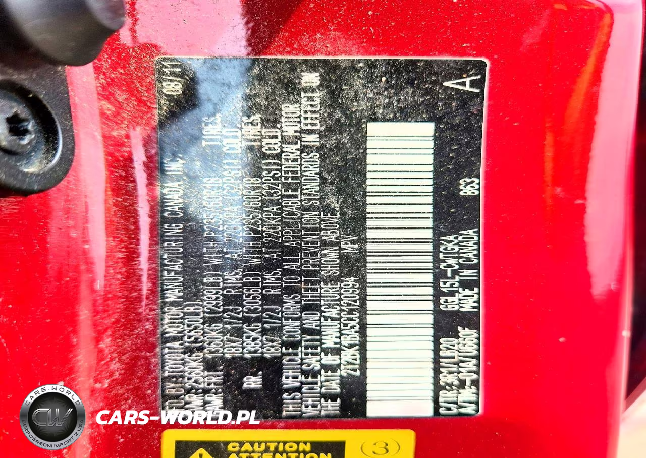 2012 Lexus Rx 350 VIN:2T2BK1BA5CC120994 - 13