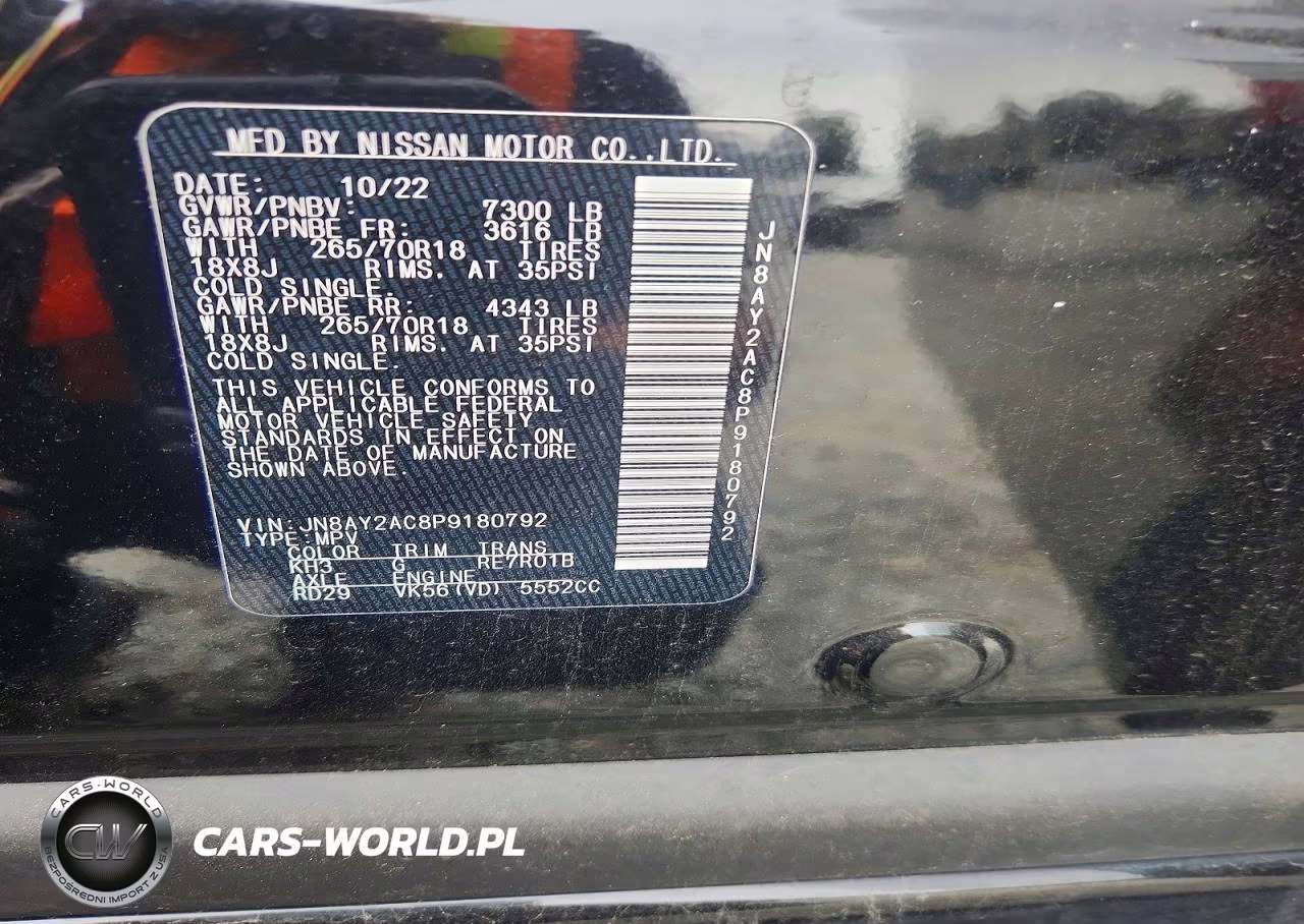 2023 Nissan Armada Sv VIN:JN8AY2AC8P9180792 - 13