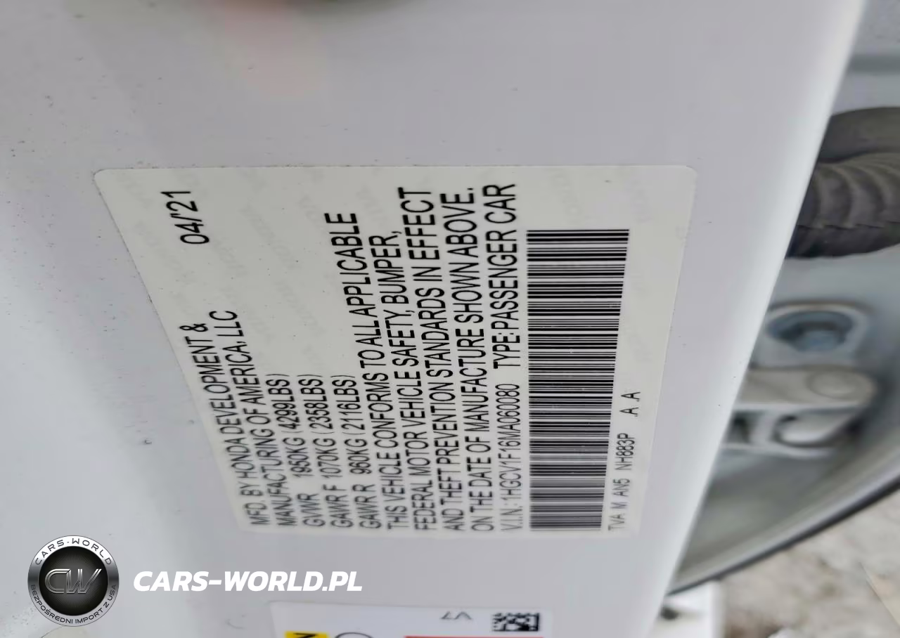 2021 Honda Accord Lx VIN:1HGCV1F16MA060080 - 21