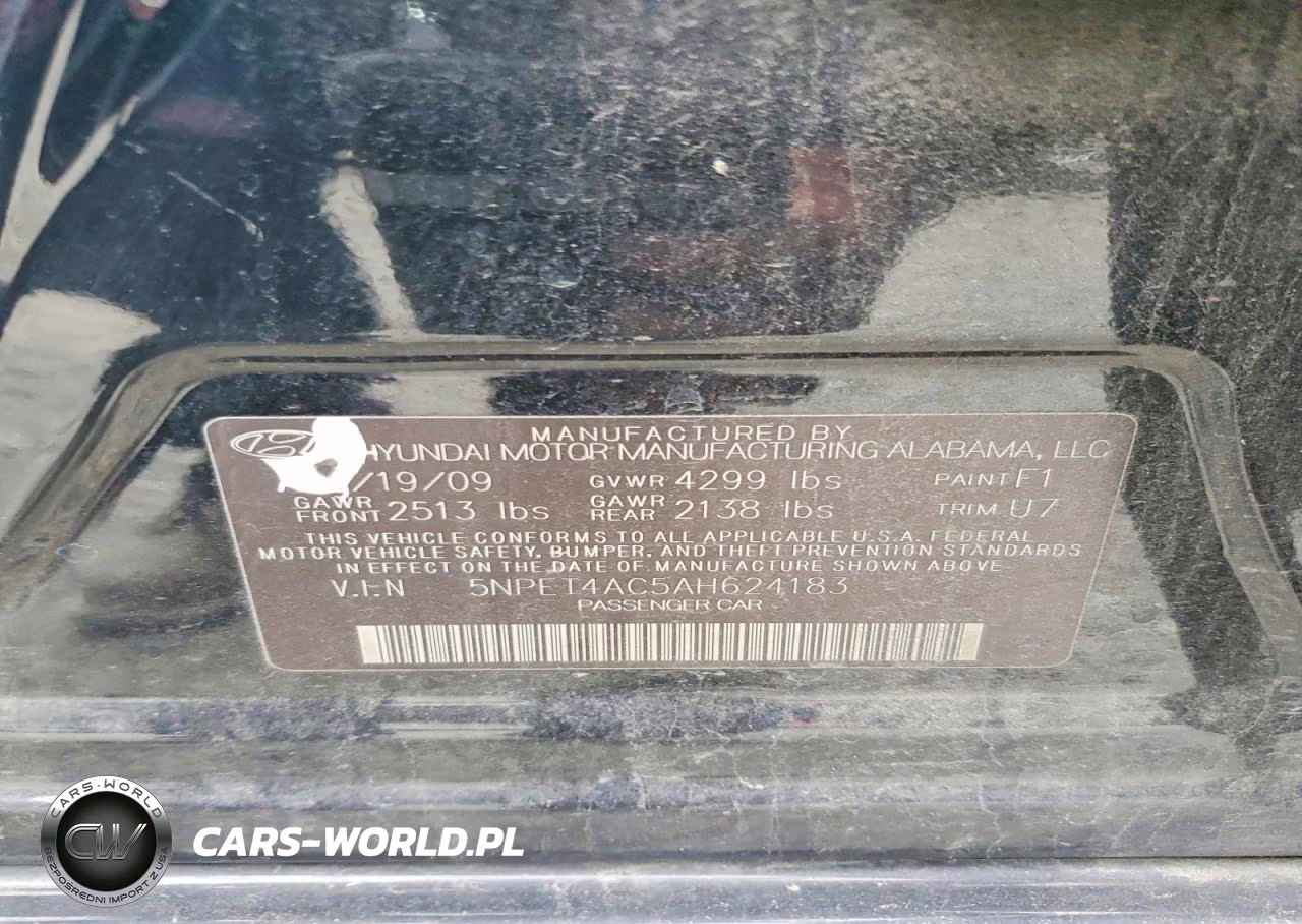 2010 Hyundai Sonata Gls VIN:5NPET4AC5AH624183 - 12