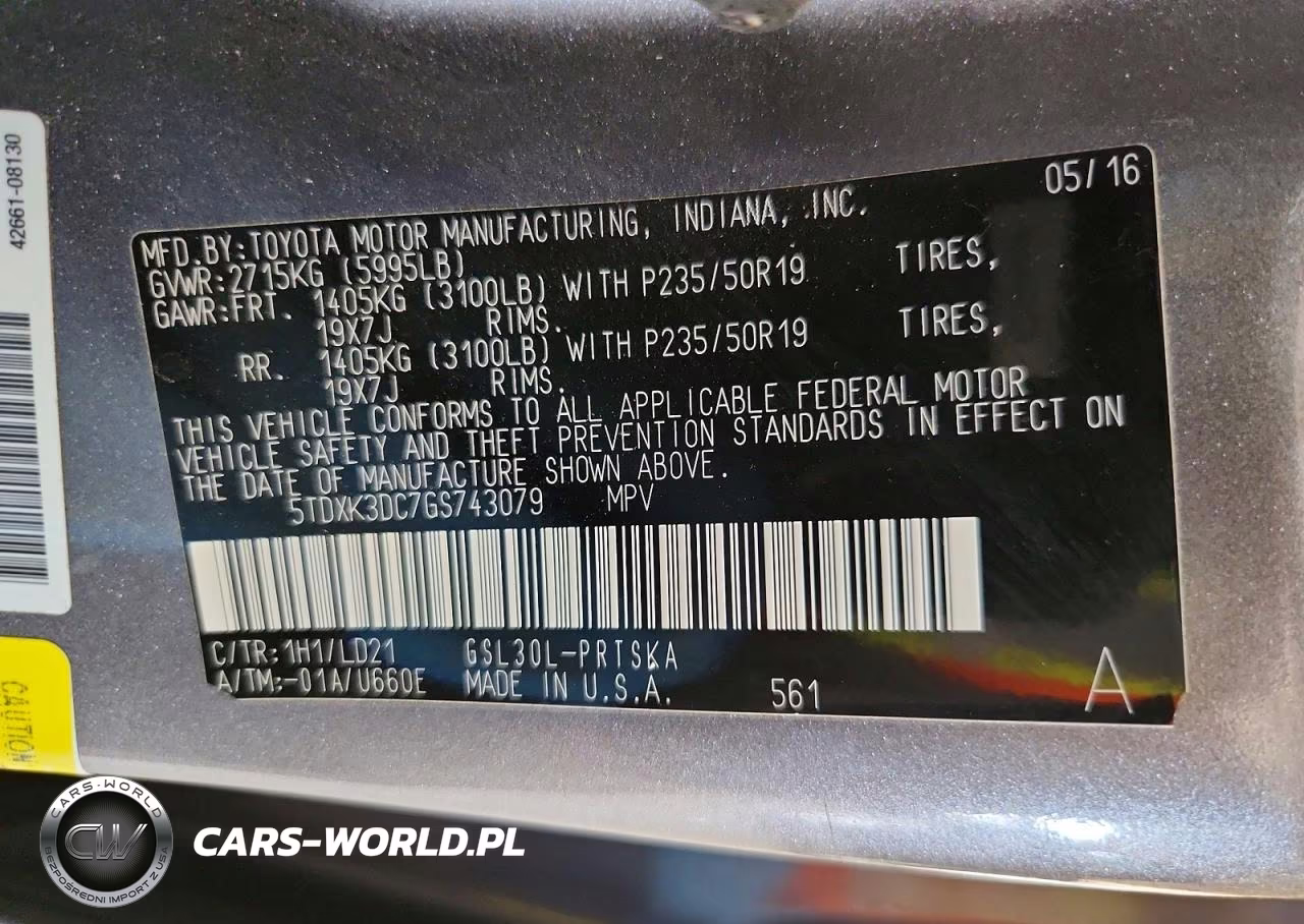 2016 Toyota Sienna Se VIN:5TDXK3DC7GS743079 - 13