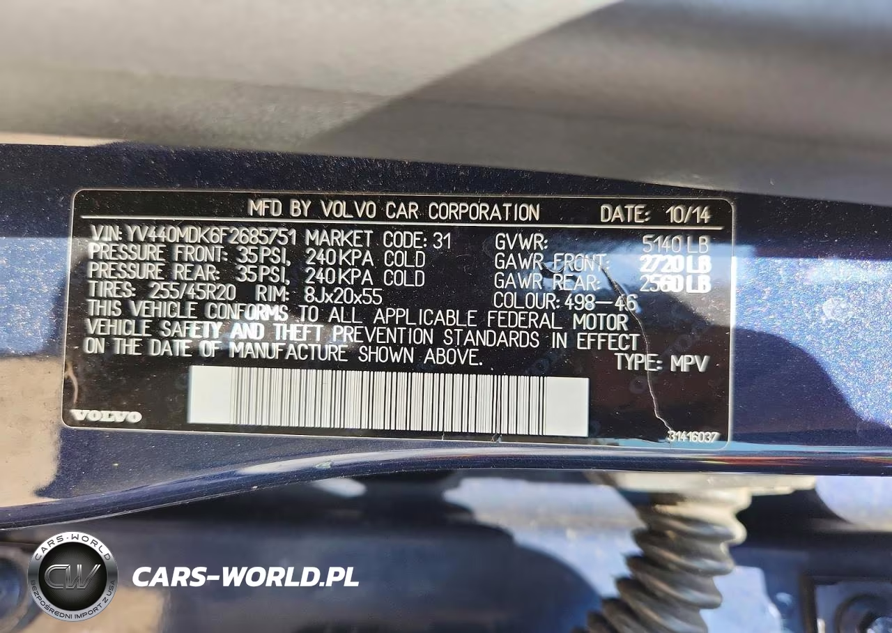 2015 Volvo Xc60 T5 Premier VIN:YV440MDK6F2685751 - 13