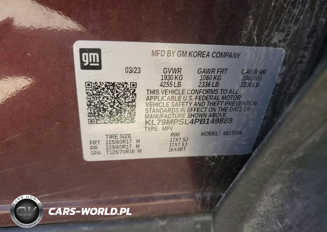 2023 Chevrolet Trailblazer Lt VIN:KL79MPSL4PB149888 - 12