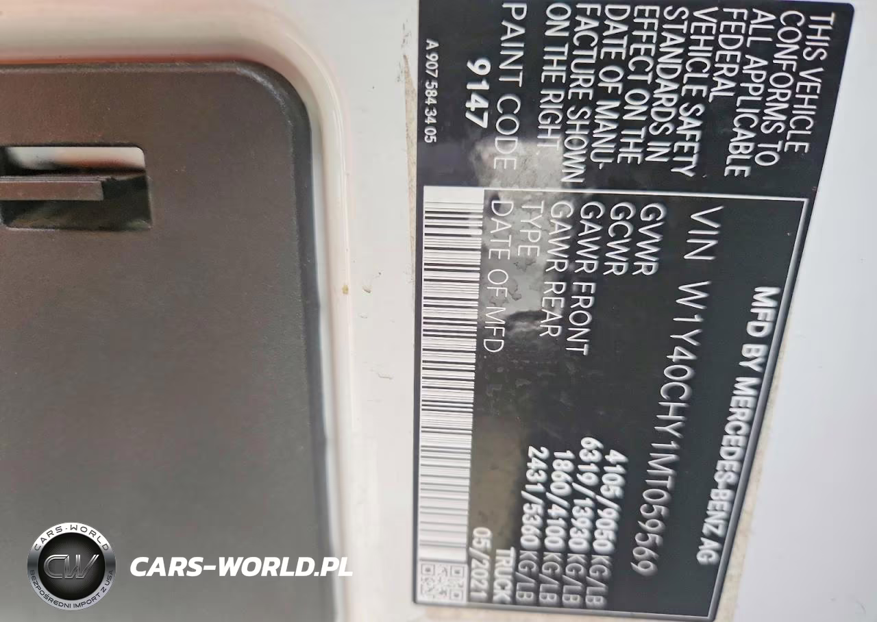2021 Mercedes-Benz Sprinter 2500 VIN:W1Y40CHY1MT059569 - 13
