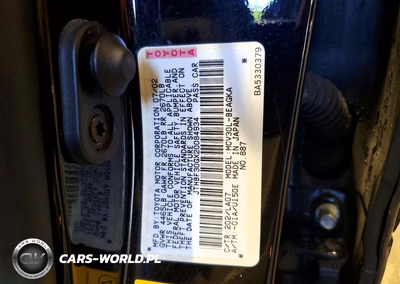 2002 Lexus Es 300 VIN:JTHBF30GX20084934 - 13