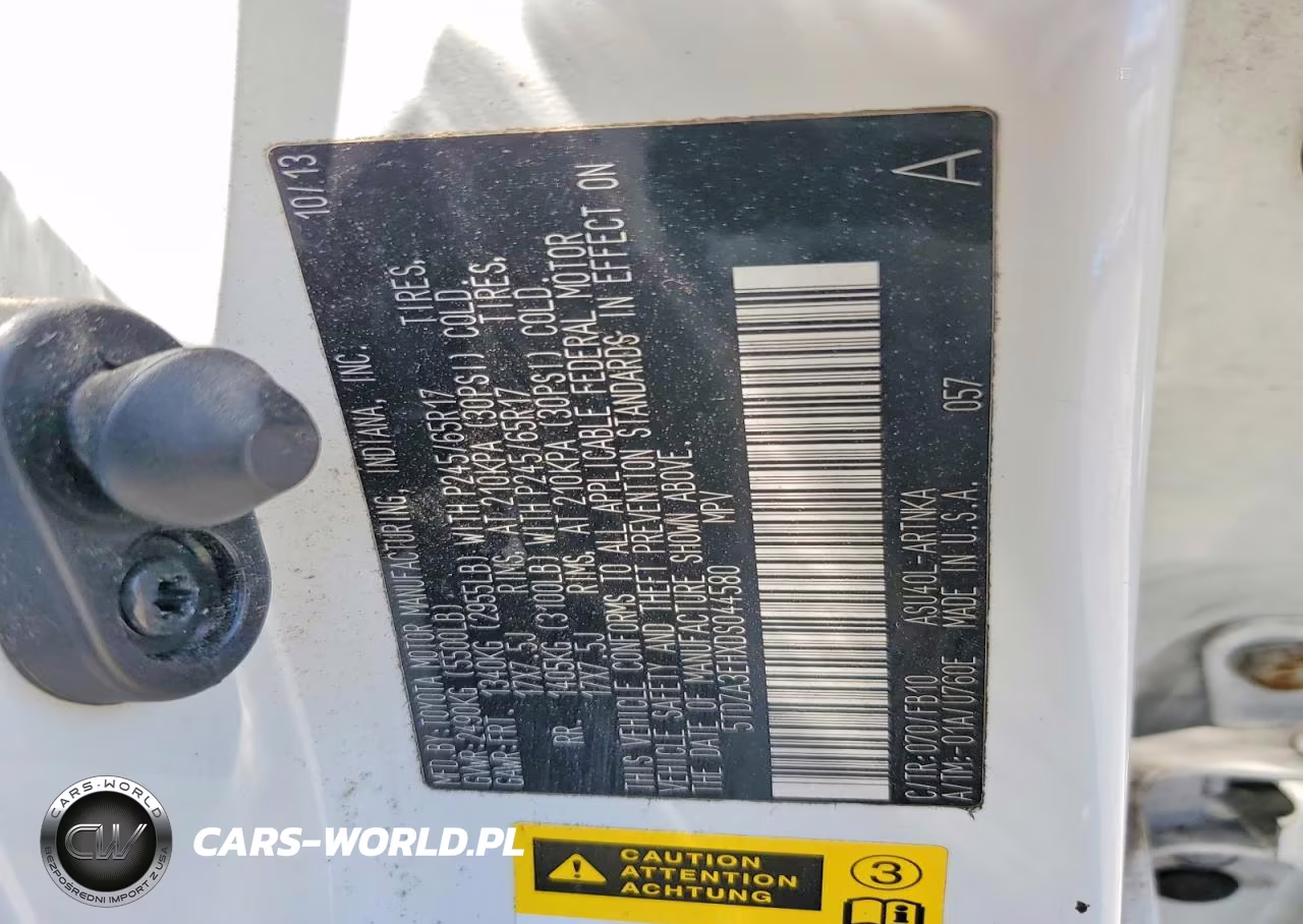 2013 Toyota Highlander Base VIN:5TDZA3EHXDS044580 - 12